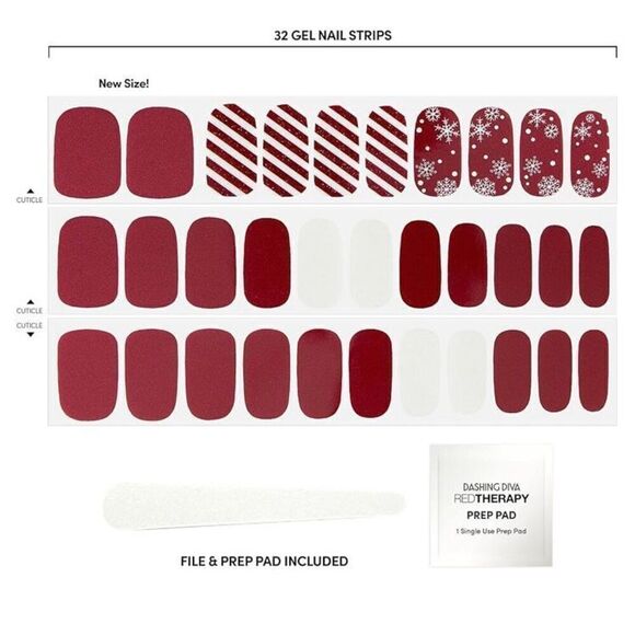 DASHING DIVA - NWT - Gloss Ultra Shine Gel Palette in Peppermint Marvel. Easy!🎄 - Picture 4 of 16